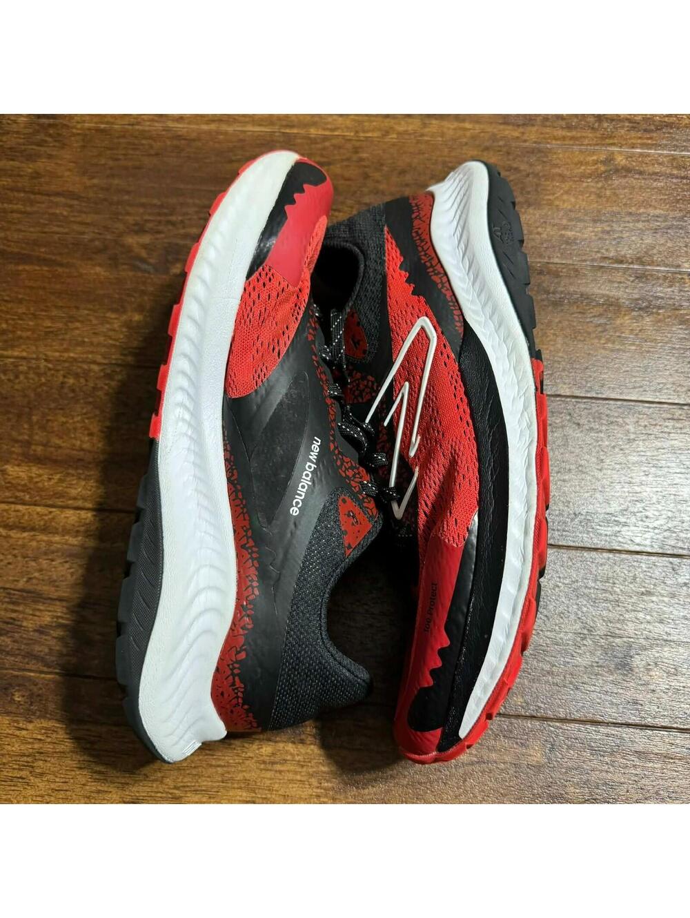 NEW BALANCE MEN'S DYNASOFT NITREL V5 TRAIL RUNNING SHOE RED BLACK SIZE 11 *READ - Picture 4 of 14